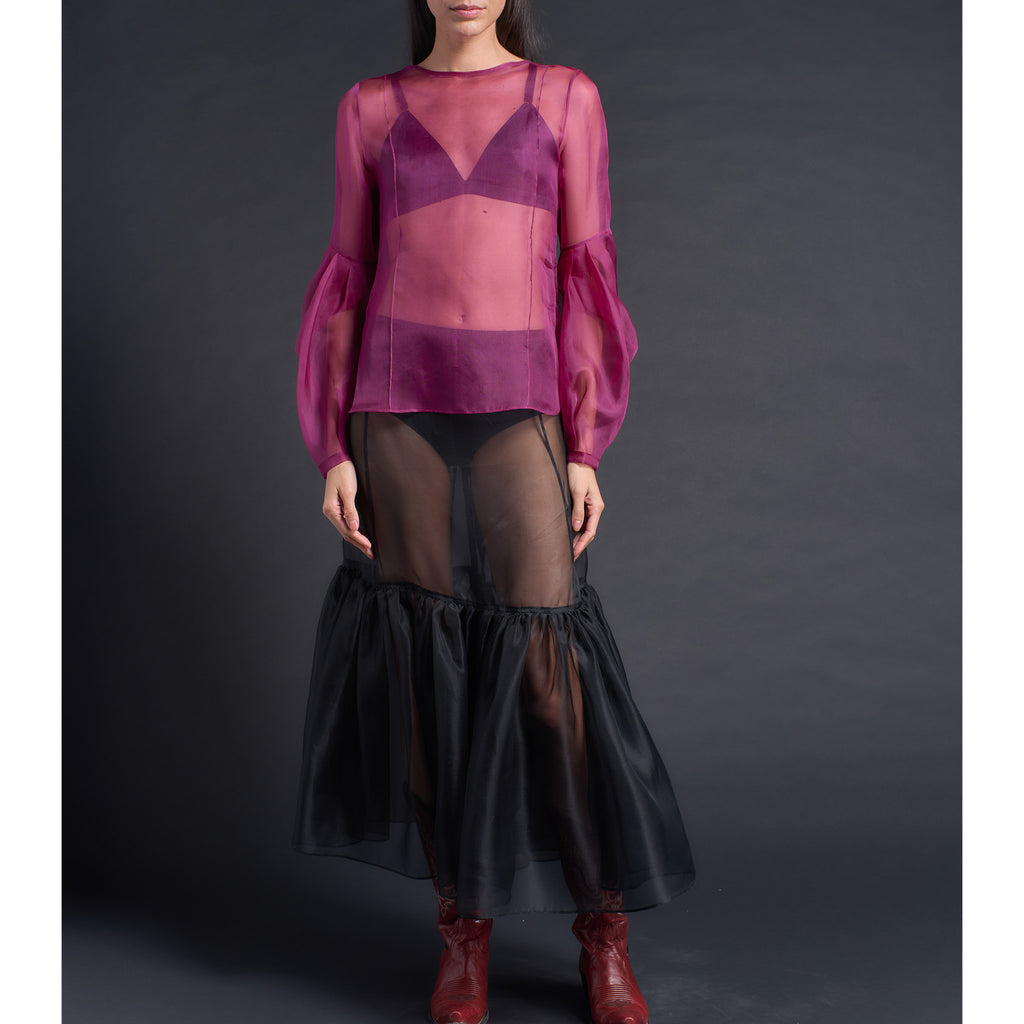 Anya Diamonte Puff Sleeve Tee