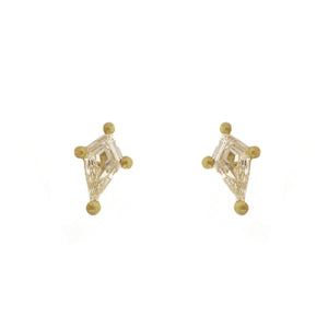 The Kite Shaped Diamond Stud Earrings