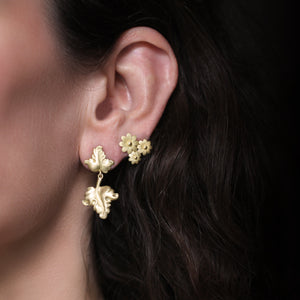 The Victorian Double Leaf Drop Earrings