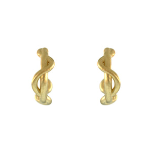 The Small Ribbon Hoop Earrings
