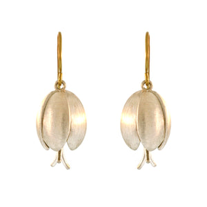 The Sterling Silver Tulip Drop Earrings
