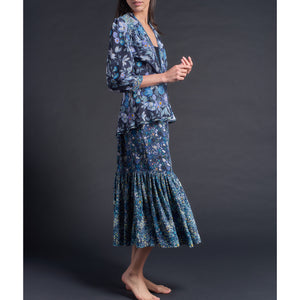 Elena Jacket in Liberty Print Stately Bouquet Silk Crepe de Chine