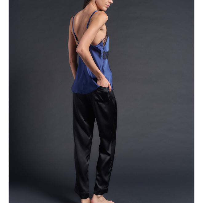 Freya Camisole in Royal Blue Silk Charmeuse
