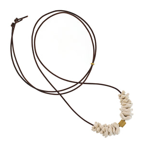 LFrank + Carey Lowell  - Small Porcelain Floral Vertebrate Necklace