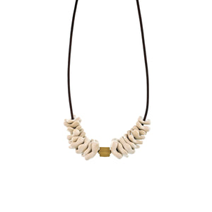 LFrank + Carey Lowell - Small Porcelain Floral Vertebrate Necklace