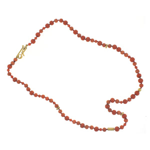 A Victorian Coral Bead Necklace