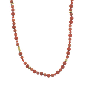 A Victorian Coral Bead Necklace