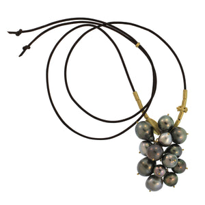 A Tahitian Pearl Cluster Necklace