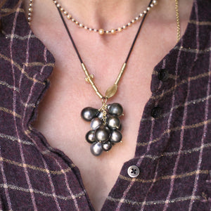 A Tahitian Pearl Cluster Necklace