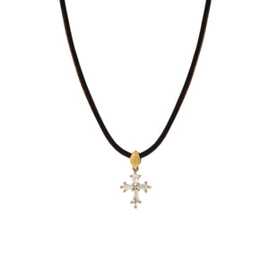 A Petite Diamond Cross Pendant