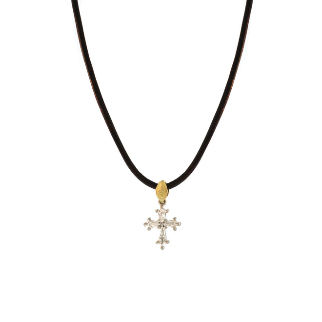 A Petite Diamond Cross Pendant