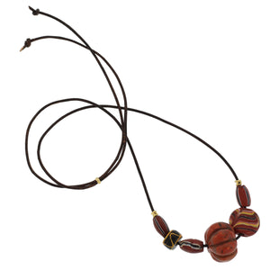 The Vintage Multi-Shaped & Patterned Glass Bead Necklace