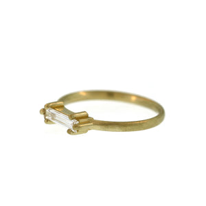 A Long + Slim Diamond Baguette Ring