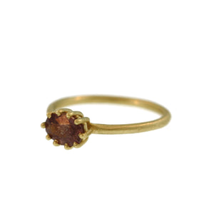 A Chocolate Brown Sapphire Ring