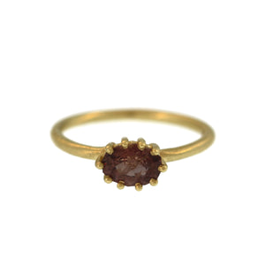 A Chocolate Brown Sapphire Ring