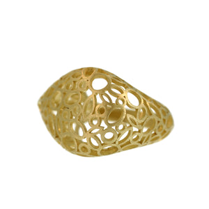 A Dimensional Mosaic Ring - Pear Shaped