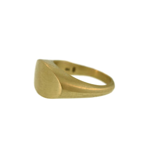 Flat Oval Signet Ring