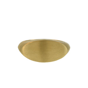 A Flat Oval Signet Ring
