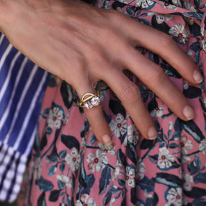 A Golden Ribbon Ring