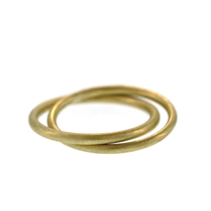 An Entwined Yellow Gold Ring