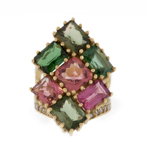 The Tourmaline Stained Glass Ring