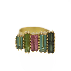 Tourmaline Stacked Baguette Ring