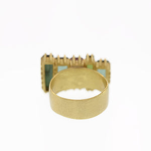 Tourmaline Stacked Baguette Ring