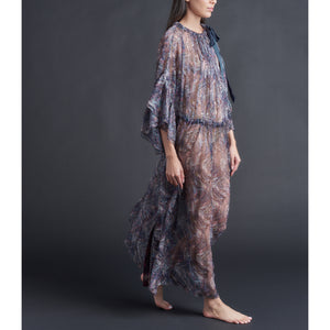 Alba Caftan in Liberty Crinkle Chiffon - Saxby