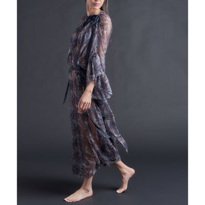 Alba Caftan in Liberty Crinkle Chiffon - Saxby