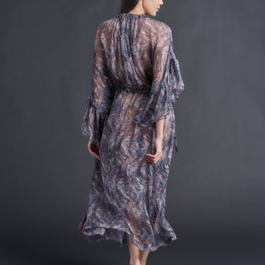 Alba Caftan in Liberty Crinkle Chiffon - Saxby