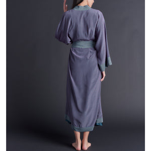 Asteria Kimono Robe in Woodstock Liberty of London Print Silk Crepe De Chine