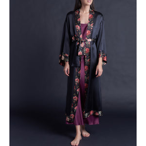 Juno Slip Dress in Garnet Silk Charmeuse