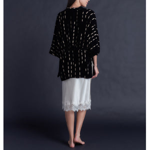 Charis Silk Cut Velvet Bed Jacket