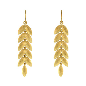 The Lotus Leaf Dangle Earrings