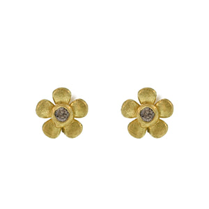 The Mini Diamond Flower Studs