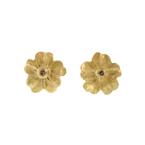 Poppy Studs with Grey Diamonds