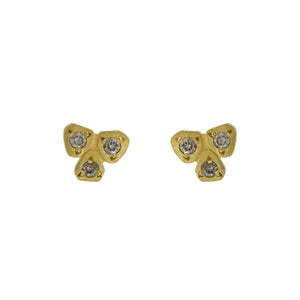 Tri-Petal Diamond Studs