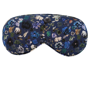 Hypnos Sleep Mask in Blue Floral Edit Liberty Print