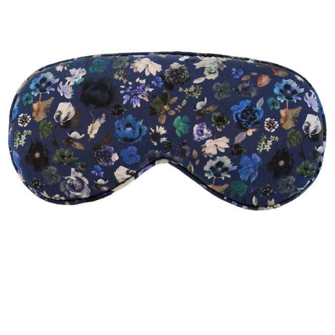 Hypnos Sleep Mask in Blue Floral Edit Liberty Print