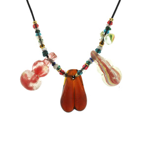 An Antique Chinese Gourd Bead Necklace