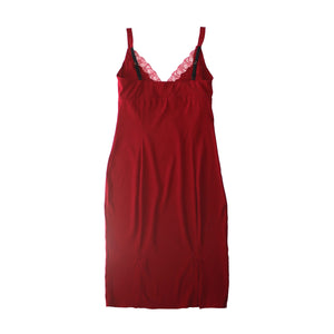 Laetitia Slip in Red Stretch Silk Charmeuse