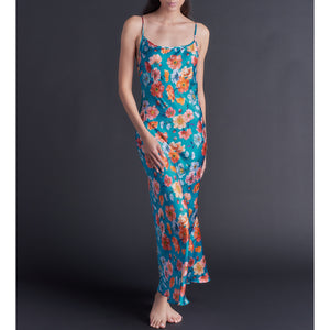 Juno Slip Dress in Jessica's Picnic Liberty Print Silk Satin