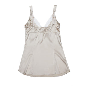 Minerva Camisole in Pearl Stretch Silk Charmeuse