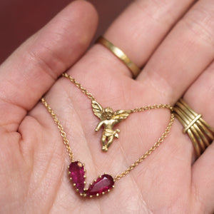 A Tourmaline Heart Necklace