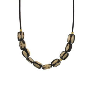 An African Batik Bead Necklace