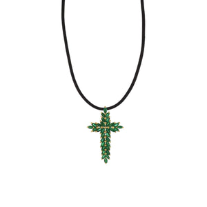 An Emerald Cross Pendant