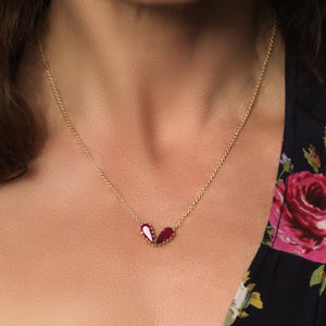 A Tourmaline Heart Necklace