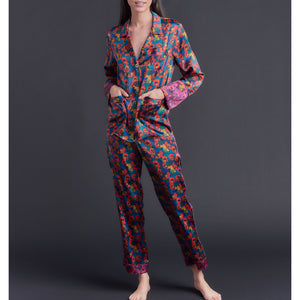 Annabel Pajama Top in Gemma Rose Liberty Print Silk Charmeuse