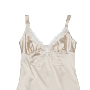 Laetitia Slip in Pearl Stretch Silk Charmeuse