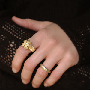 The Lotus Leaf Orb Ring